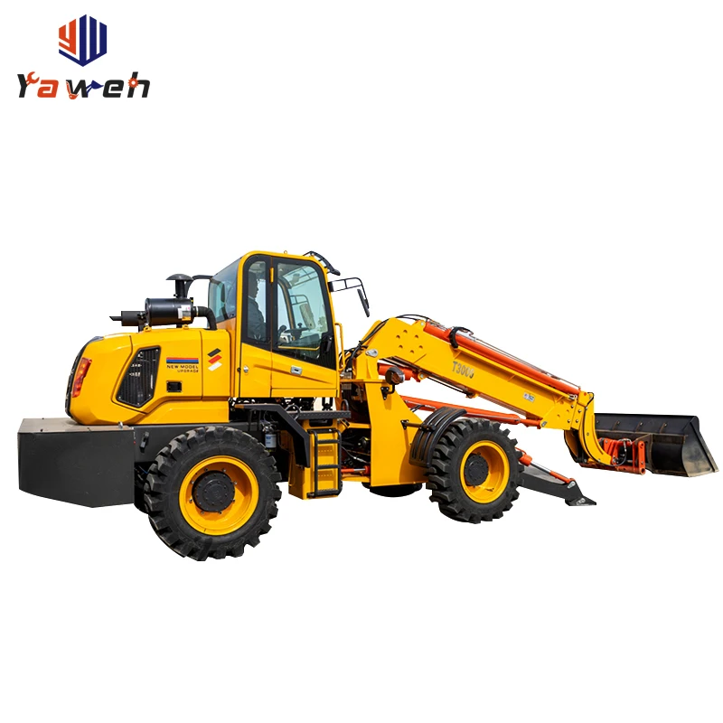 Yaweh T2500 Hydraulic Off Road Price Telehandler Telescopic Boom Forklift 4x4 All Terrain diesel Loader
