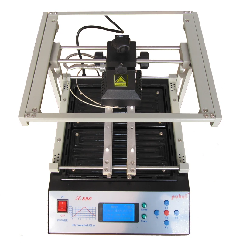 Powerful Infrared Puhui T-890 BGA Rework Station Heater for Laptop PC Chip Repair Desolder Built-in Intelligent Solder Curve
