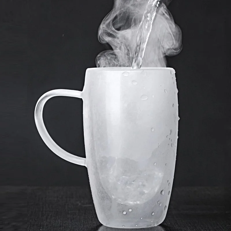 Factory Price 150/250/350/450 Ml Clear Glass Cups For Tea And Coffee Glass Juice Cup With Handle