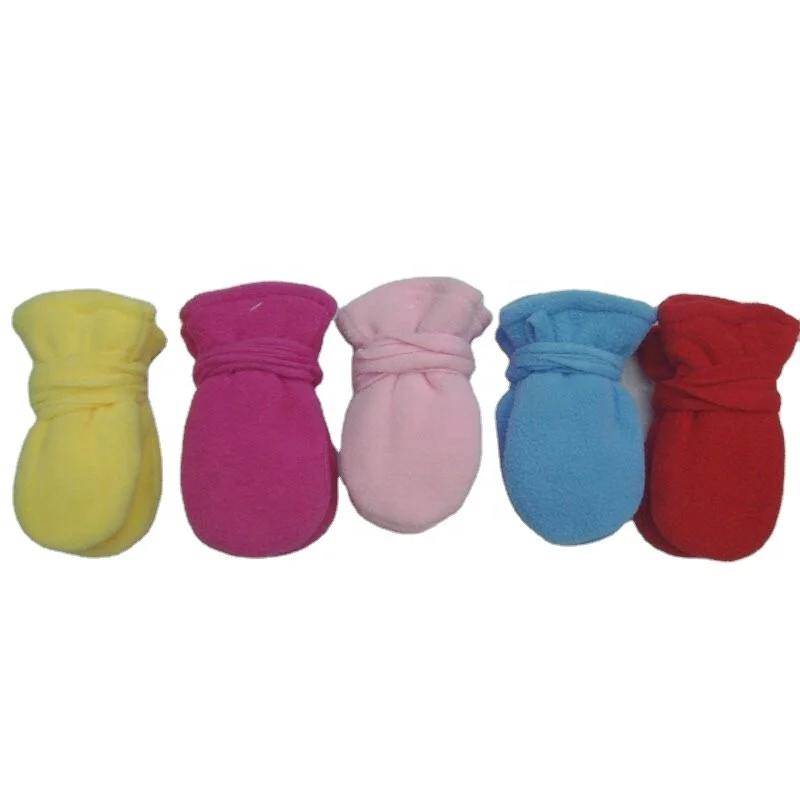cheap wholesale custom baby fleece mitten glove with