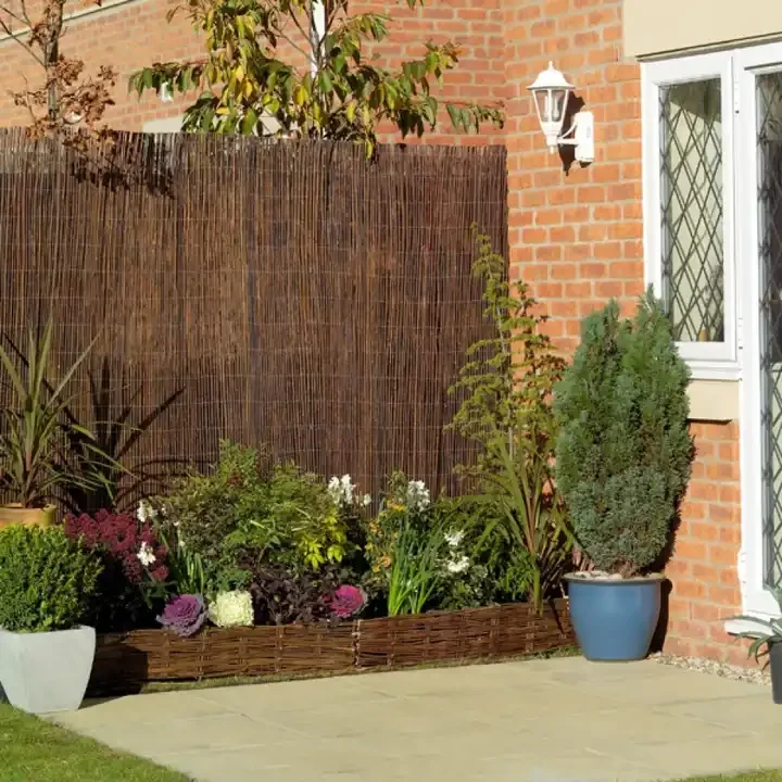 Yard Decoration Willow Fence Screen Lawn Wood Edging Garden Wicker Fence