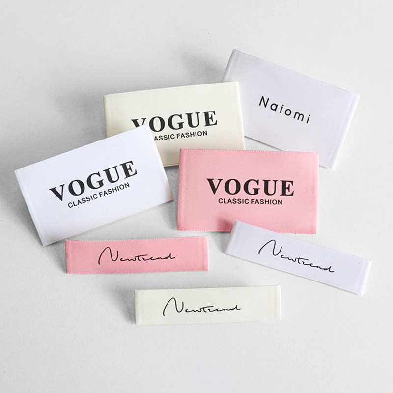 Low Price Free Design Woven or Printed Private Clothes Label Custom Cloth Garment Labels Washable Express Woven Labels for Caps