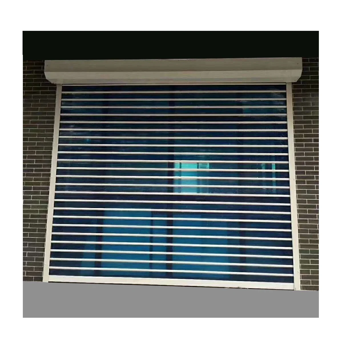 New Clear PVC Roller Shutter Doors Transparent Plastic for Commercial Shop Store Automatic Aluminum Polycarbonate Roll up Door