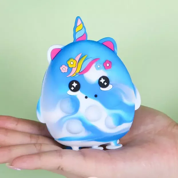 Dinosaur rat killing pioneer key pendant squeeze sensory Pop silicone toys