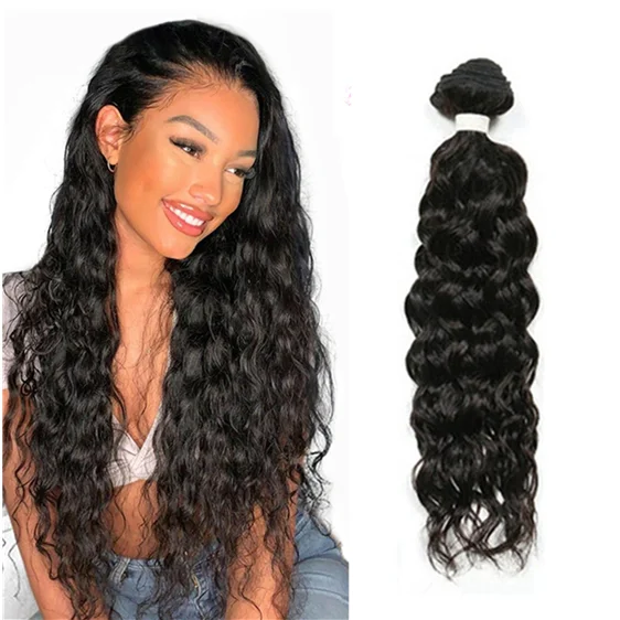 Wholesale Water Wave Brazilian Human Hair Extension Supplier for Resale, Customized Hairstyle Human Hair Weave Bundles