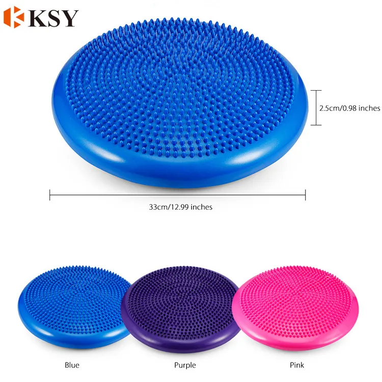 Home Yoga exercise Inflatable Massage mat Balance Disc Air Seat Cushion