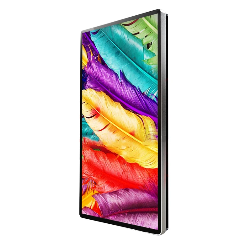 Супер тонкая 98 мм толщина с IP66 Водонепроницаемая наружная цифровая вывеска Android LCD