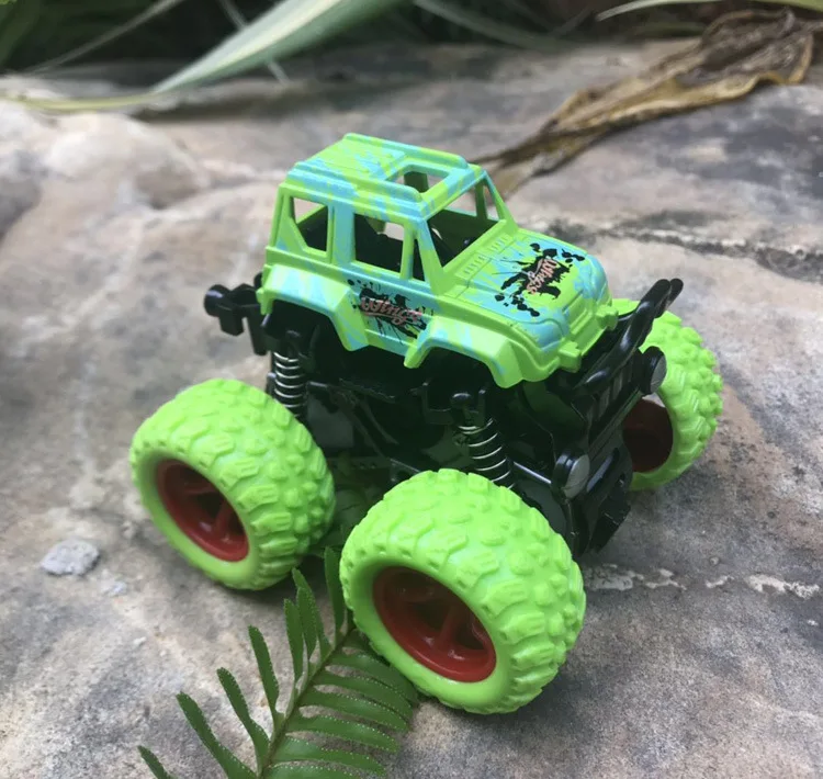 New Mini Inertial off-Road car toy Four Wheel Drive Plastic Children toy truck For Kids Gifts Friction Toy Vehicles