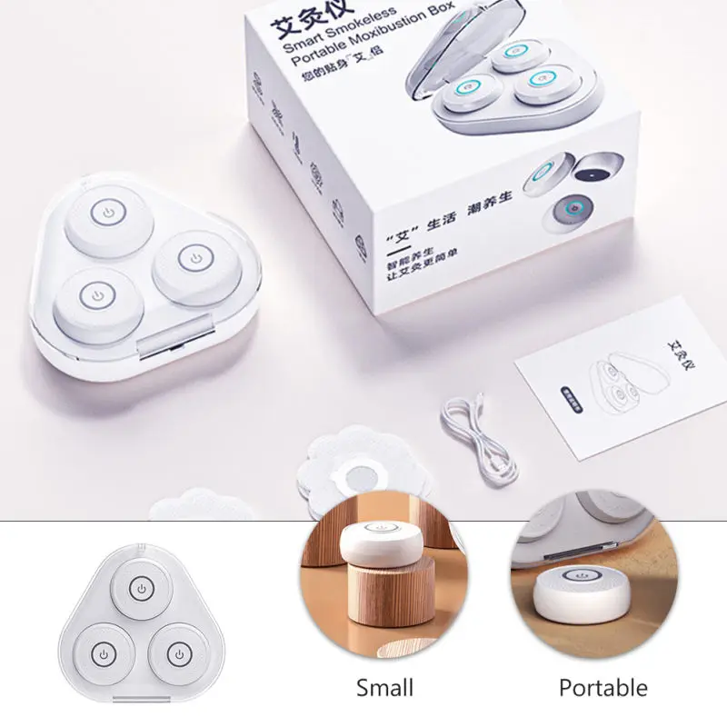 Portable Smokeless Moxibustion Apparatus device Body Box Instrument Therapy Machine Electric Moxibustion
