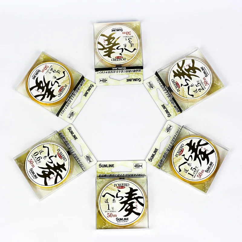 Fishing line 50m anti bite fishing line braided monofilament braided rope SUNLINE fishing line