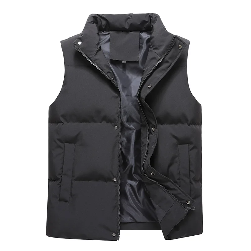 Wholesale Unisex Breathable Stand Collar Down Puffer Vest Men Vest for Men