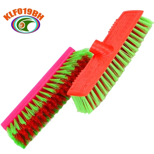 Household floor cleaning sweeping plastic broom brush heads with Italian thread hole