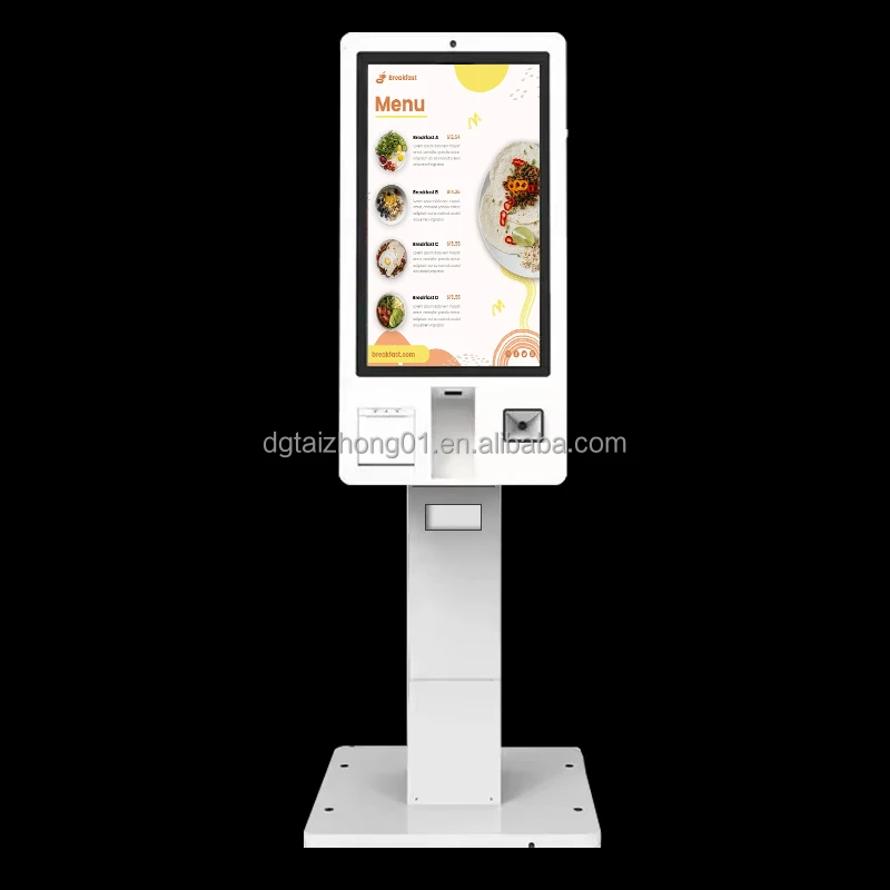 Hot Sale Self Service Kiosk Payment Kiosk Touch Screen self payment kiosk For Supermarket Shopping Order Machine menu screen