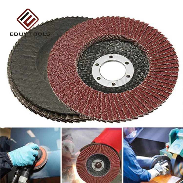 Factory Hot Sales Abrasive Flap Disc Disk Aluminum Oxide Sanding Grinding Wheel Used with Angle grinder
