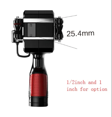 25.4mm printing height Portable Inkjet Printer For Printing Ceramic, PVC, Concrete, Metal, And Cardboard Applications