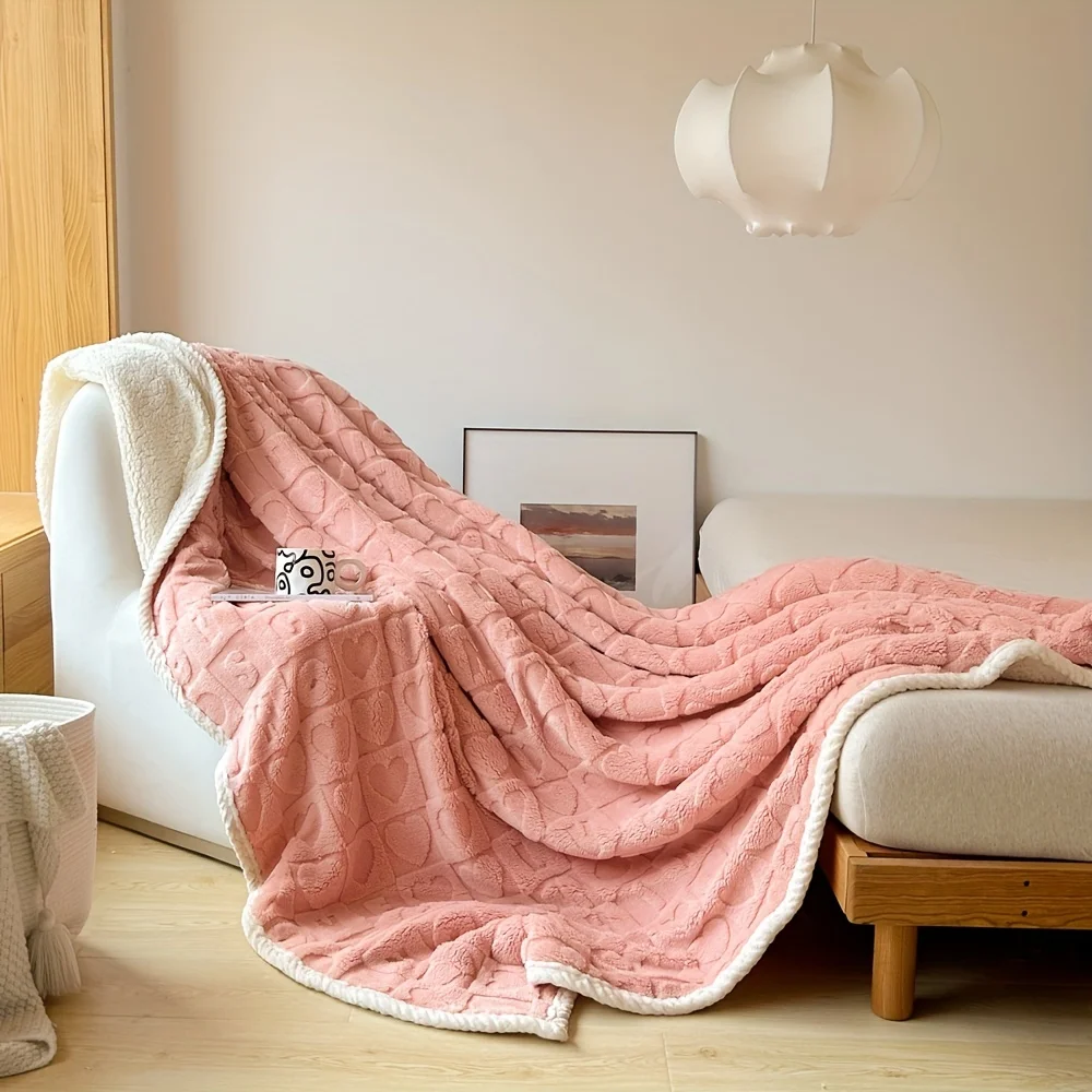 Sherpa Blanket To My Mother From Son Double layer thickening Throw Blanket Warm Cozy Soft Blanket For Couch Bed Sofa