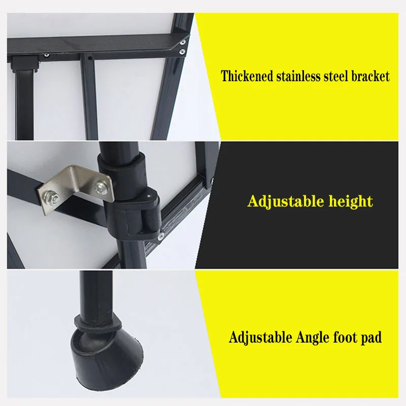 EB6098 Soccer Tactic Coach Board Fold Tripod Stand Portable PVC Aluminum Board Magnetic Chess Erase Marker Pen Logo Football