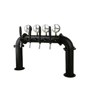 Beer Tower 4 Faucet Kegerator Tower Stainless Steel Draft Beer Tower Column Beer Dispenser