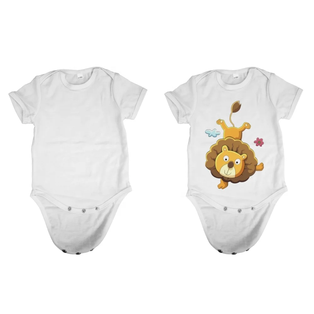 Prosub Sublimation Blank Baby Clothes Custom Print Plain Polyester Newborn Rompers Sublimation Baby Onsie