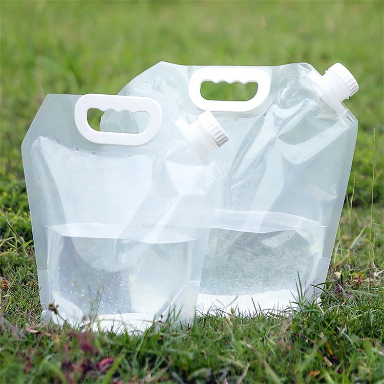Custom Transparent Refillable Liquid Drinks Juice Water Packaging Stand Up Standup Spout Pouch Bags With Spout