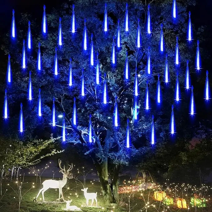 The New Listing Twinkle Christmas Wire Decorative Light Net Light Meteor Shower Lights For Yard Patio Pathway Decoration