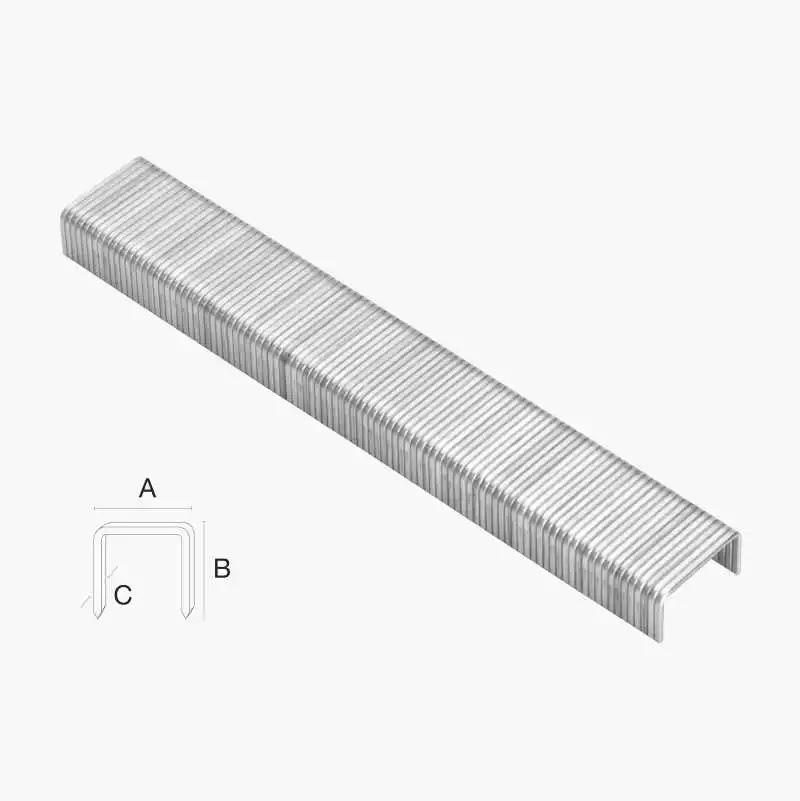 Factory processing High Quality 6-in-1 Galvanized Narrow Crown Staples Sofa Staples