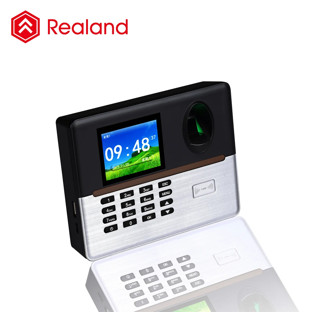 Realand A-L365 автономный отпечатков пальцев посещаемость времени терминала с внешним заточить и батарея ситуация в случае отключения питания