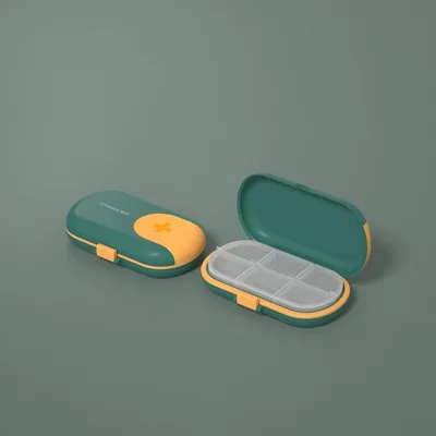 1 предмет; Модный комплект для коробки медицинского назначения портативный скандинавском стиле таблетница планшет дот распределяя Медицинский Набор Органайзер
