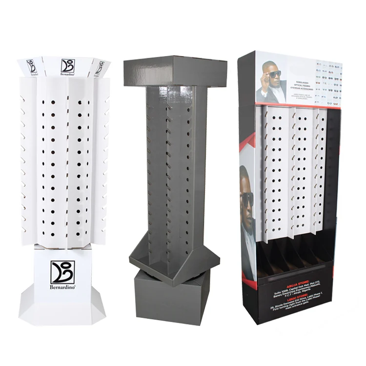 Shopping Mall Modern Design Advertising Cardboard Material Paper Counter Display Sunglass