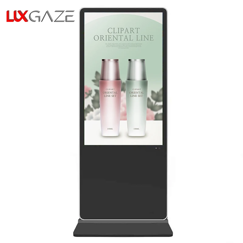 LuxGaze LCD ультра тонкий напольный сенсорный экран киоск Digital Signage Player Lcd рекламный вертикальный Тотем