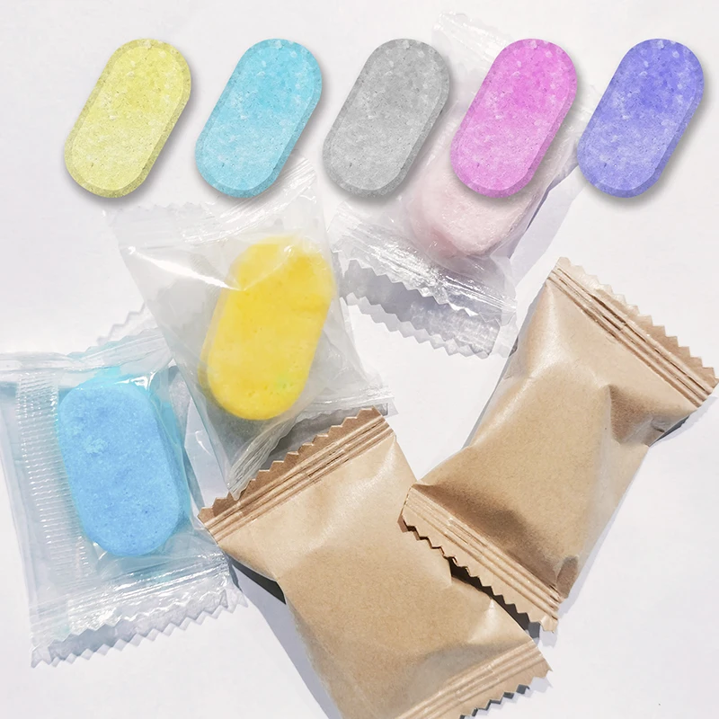 POPOTIME Biodegradable vegan hand soap refills lemon zero waste 8g foaming soap tablet