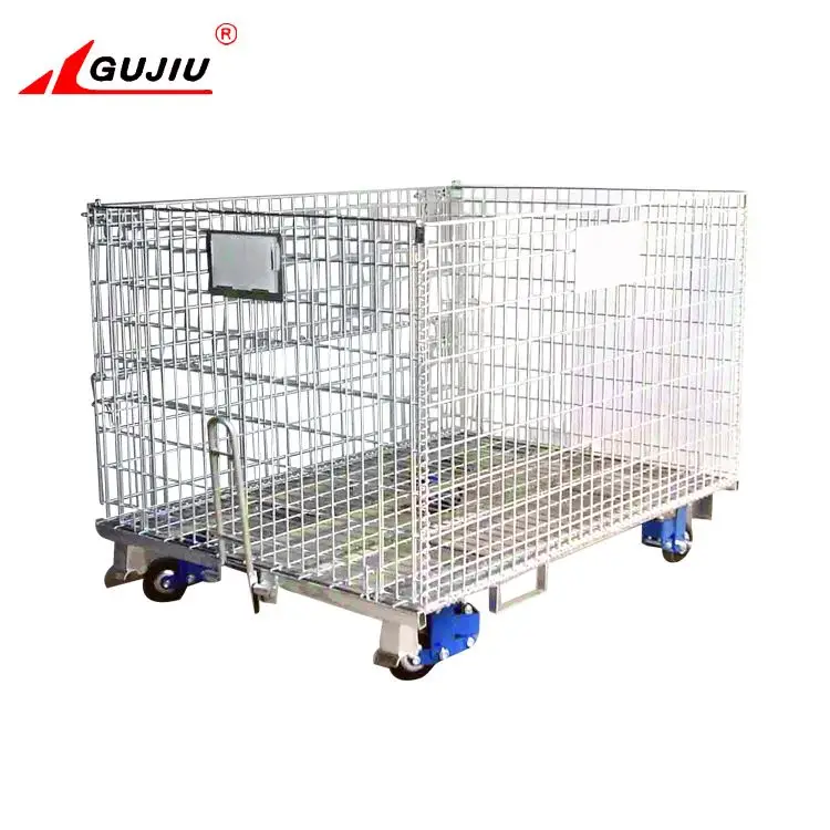 1200X1000 складной Европейский Южная Америка хранения сетки Штабелируемый провод грузовой Металл Складной Поддон Клетки для продажи