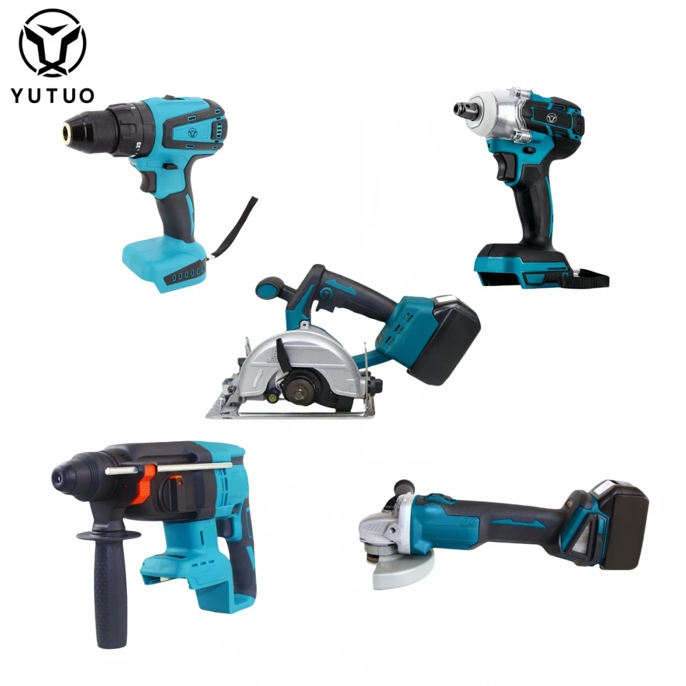 Custom Design 5pcs Cordless Drill Electric Power Tool Set Combo Professional Multi-Purpose Includes All Necessary Power Tools