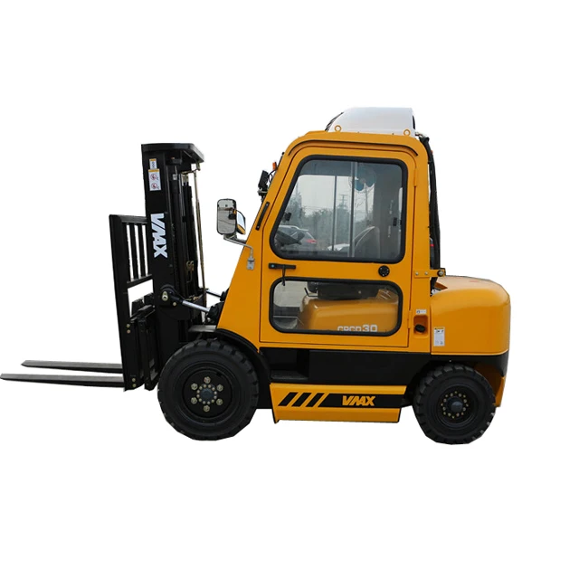Hot Sale 3000kg China Diesel Forklift with closed cabin and heater