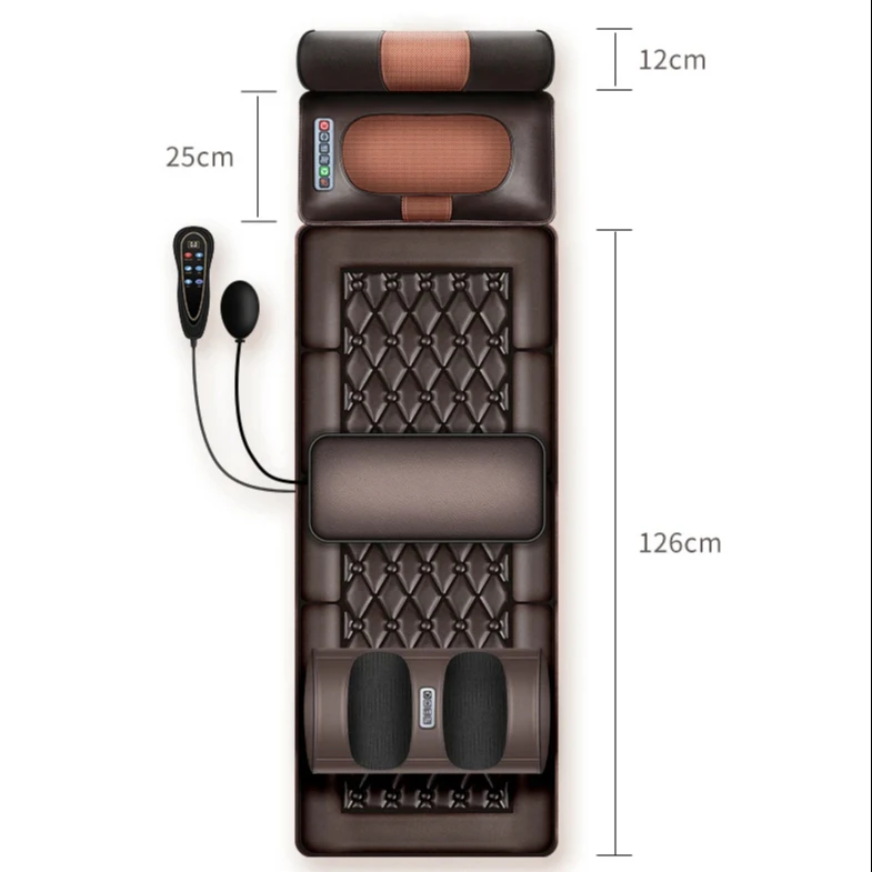 Hot Selling Home Car Electric  Body Care Airbag Vibration Stretching Pressure Massage Mat Blood Circulation Massage Cushion