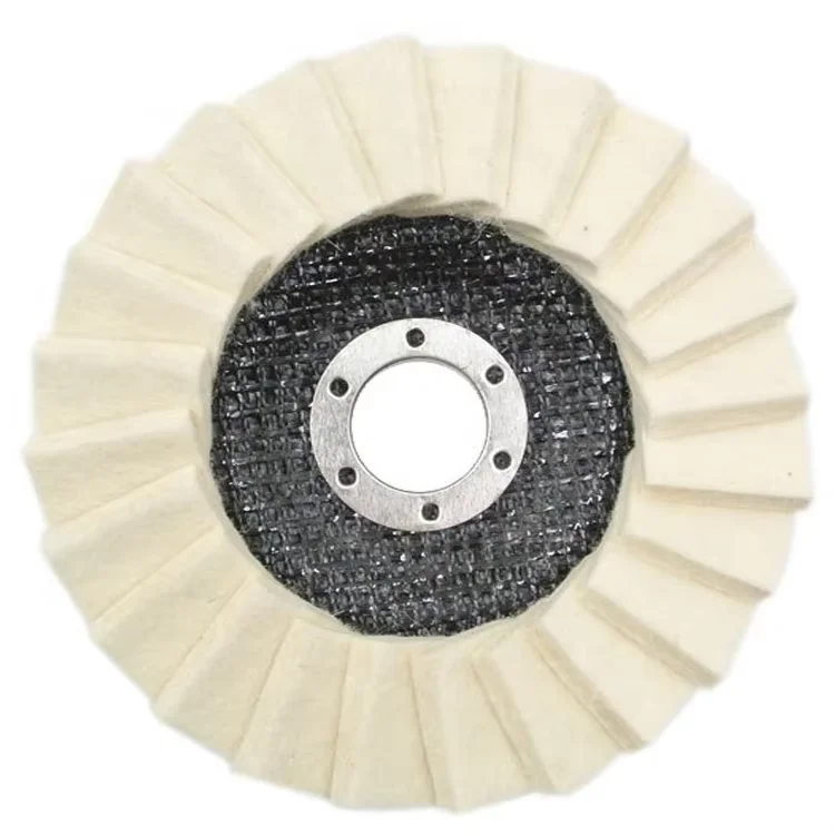 Wool Polishing felt Disc Flap Wheel With Fiberglass Backing abrasive tools metal and non-metal fine polishing