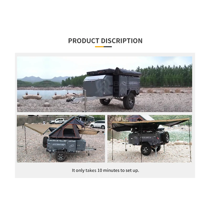 Hot selling china rv motorhome 4x4 rv motorhome fiberglass camper trailer