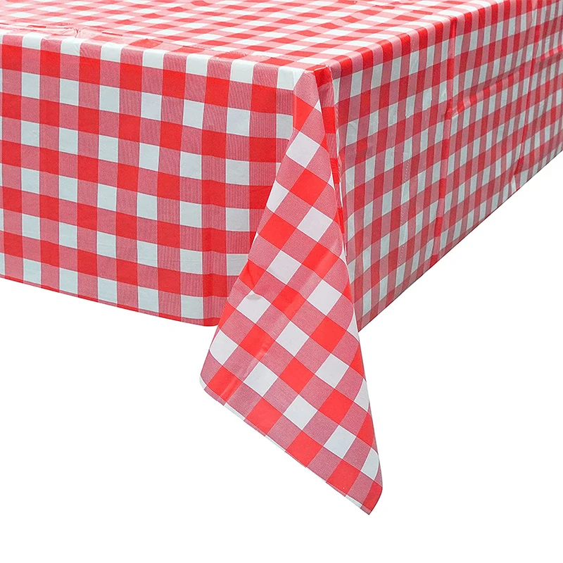 
Wholesale Household Printed Disposable Plastic Table Cover Tablecloths Printed Table Cover 