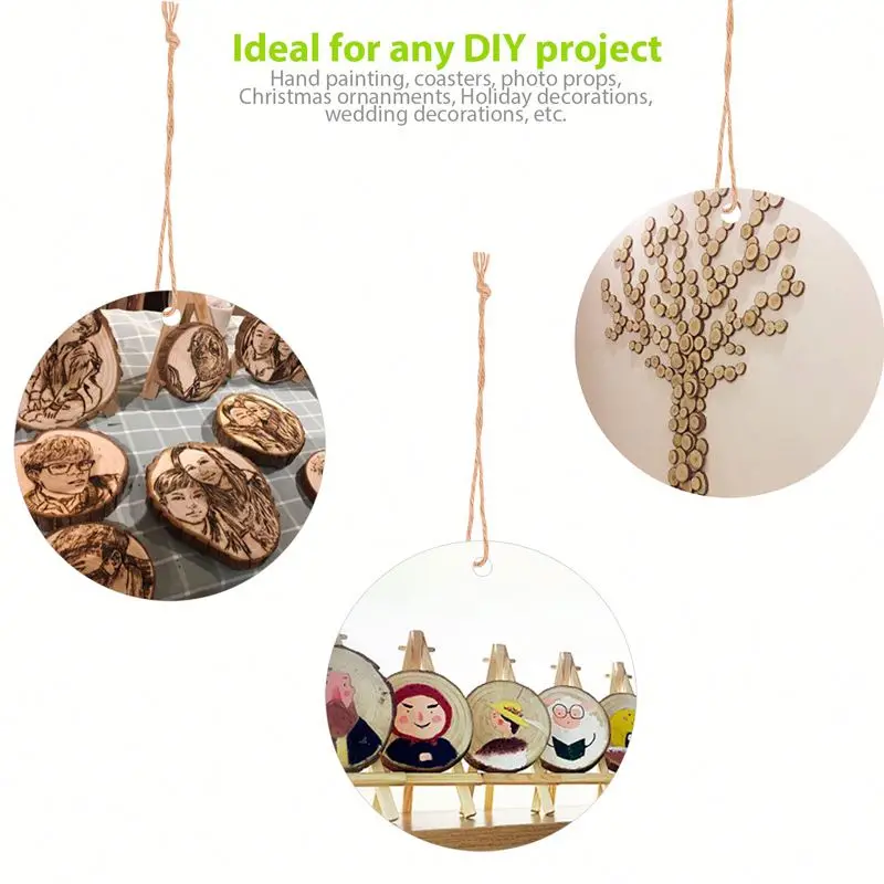 Природные товары для рукоделия, деревянные ломтики, доска для украшения дома, аксессуары, современное резное народное искусство