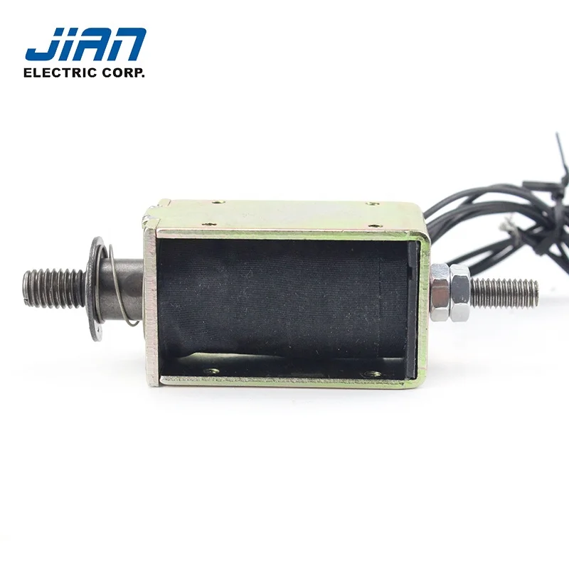 DC 6V 12V 24V Open Frame Solenoid Stroke 4mm Linear Pull Push Micro Solenoid