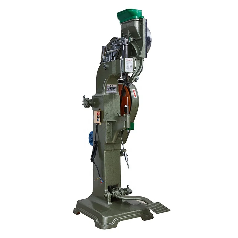 Automatic vertical riveting machine pedal semi hollow riveting machine of helmet baby Stroller beach chair