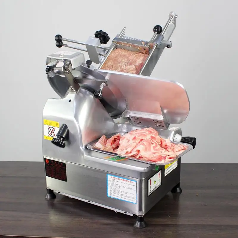 Stainless Steel Electric Vertical Commercial Automatic Cutting Machine Cheese Mutton Beef Ham Frozen Meat Slicing Slicer Machine