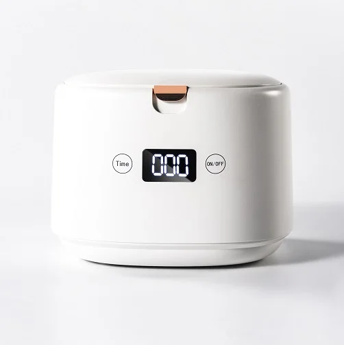 For teeth retainer denture cleaning mini ultrasonic cleaner 200ml home used portable 45KHz high power 35w