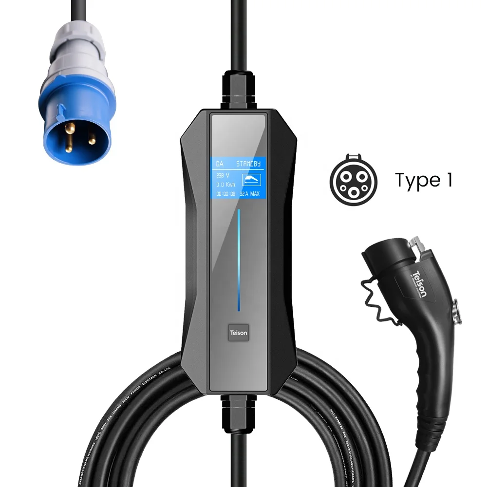 Teison Mode2 7.4kw ev charging station portable electric car charger intelligent home vehicles