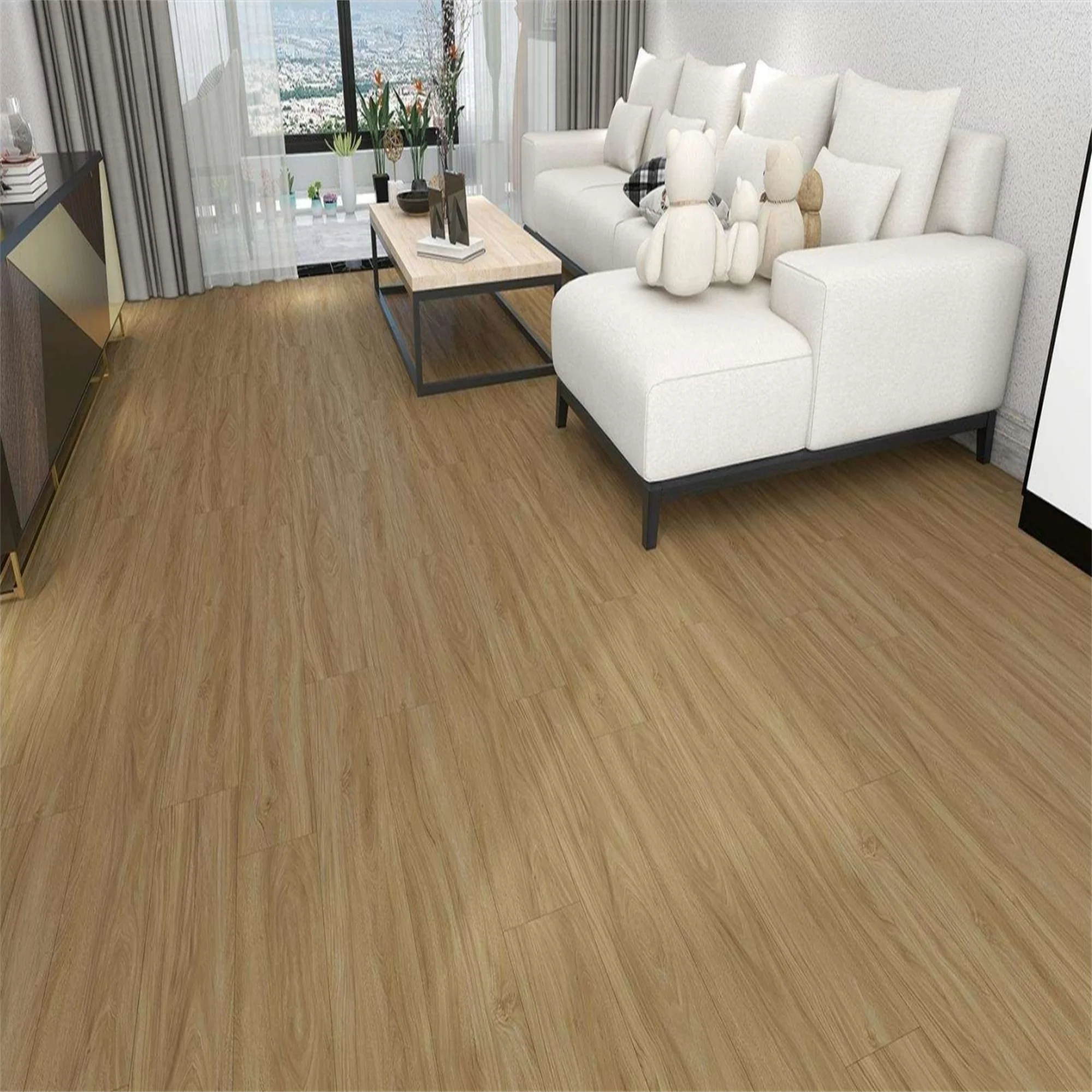 stone composite dry back LVT vinyl plank PVC SPC click flooring for indoor decoration material