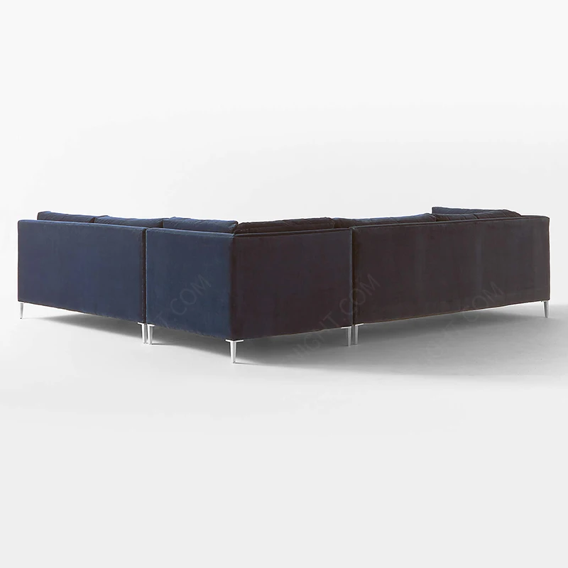 chesterfield tufted sectional lounge contemporary upholstered 7 seater modern living room design fabric sofa