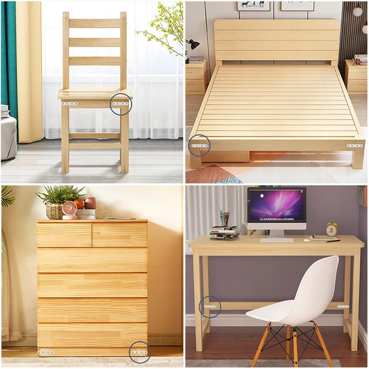 Flat Straight Brace Brackets Mending Plates Repair Fixing Brackets Heavy Duty Straight Repair Joining Plates with Screws