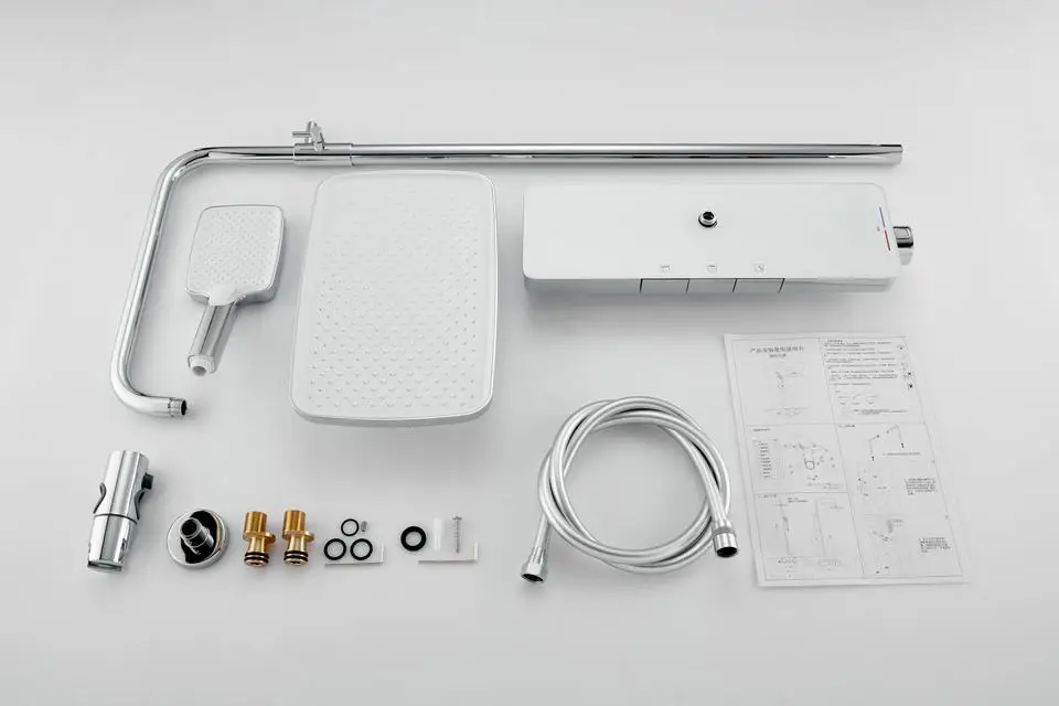 High Quality Intelligent Digital Shower Set Led Digital Smart Wall Mounted Luxury Thermostatic Hand Digital Exposed Shower