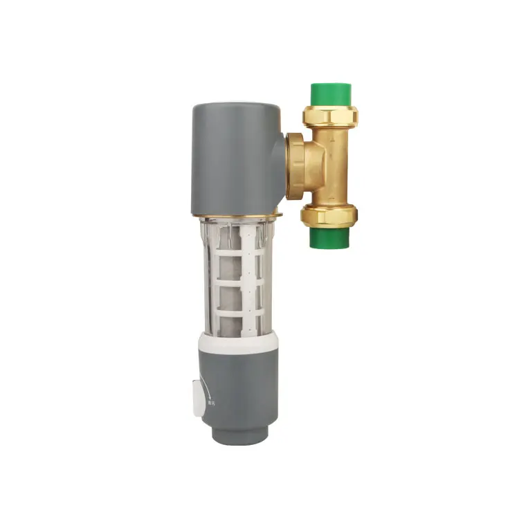 Manual Flushing Backwash Prefilter Spin Down Sediment Water Filter Central Whole House Purifier System