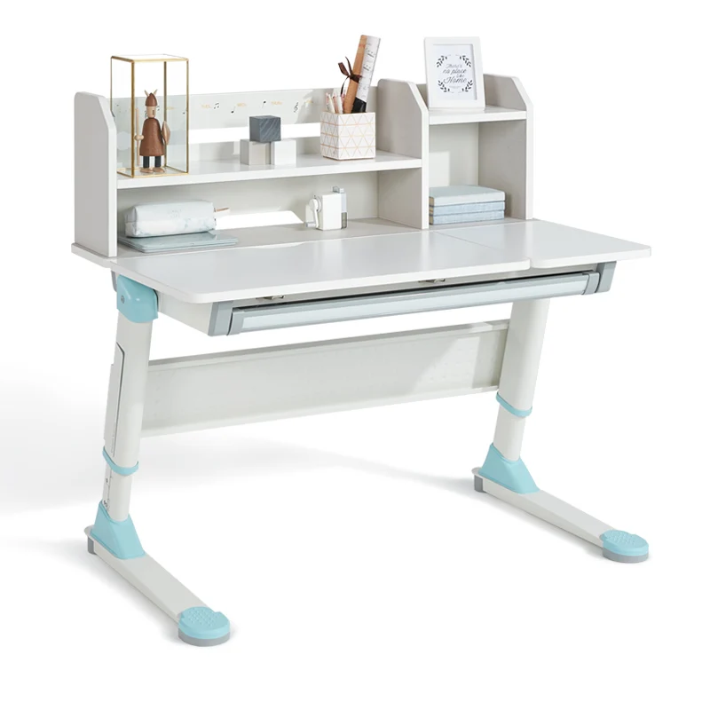 2M2KIDS Modern Study Desk Child Adjustable Table for Study Ergonomic Solid Wood Kid Desk Study Adjust Bedroom Furniture